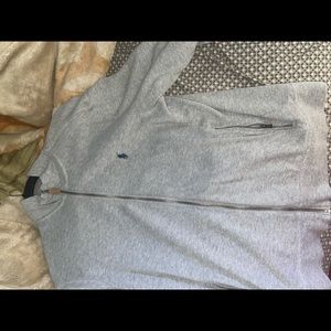 Polo hoodie zip up